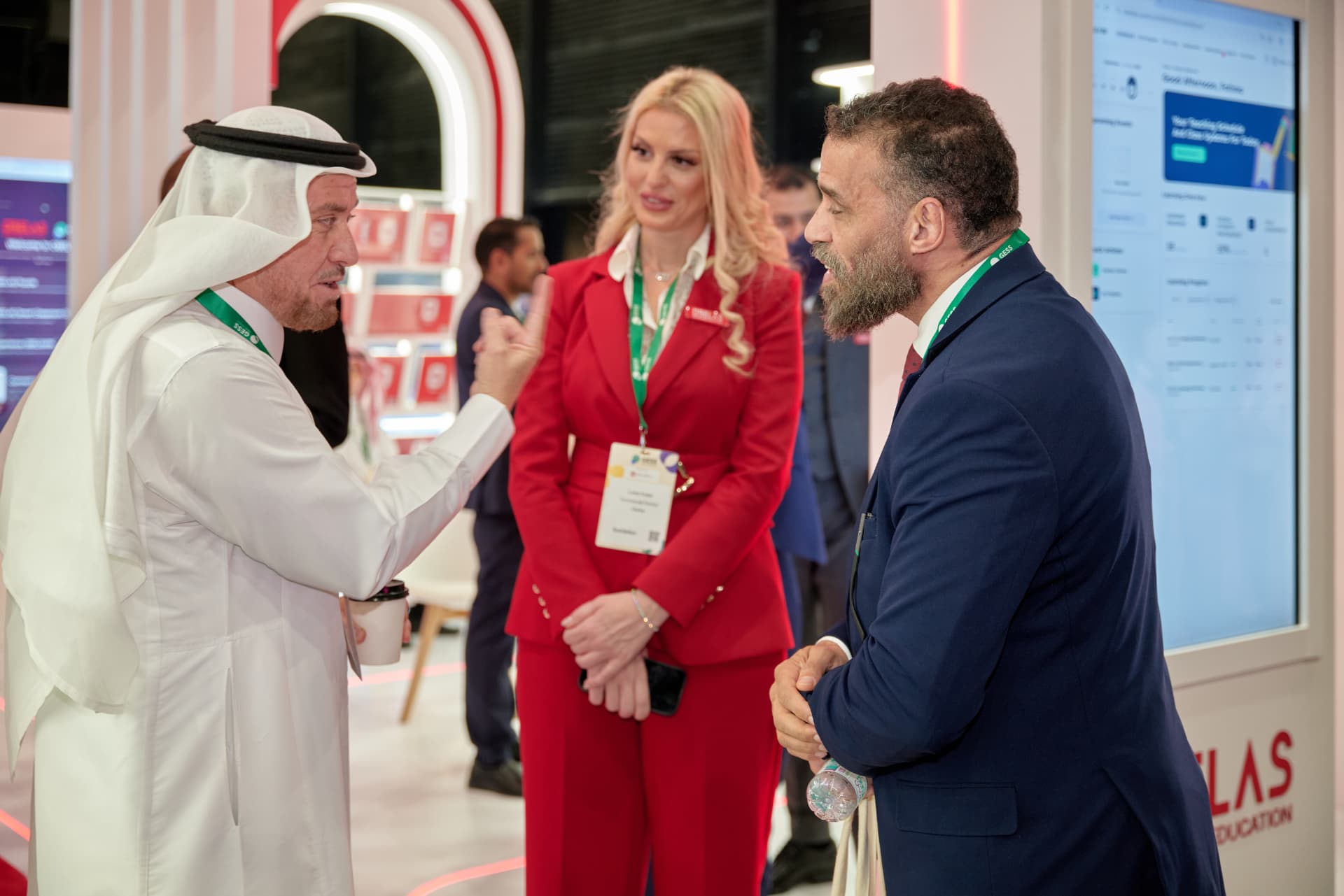 Conversations with educators and institutional partners at Stand A40