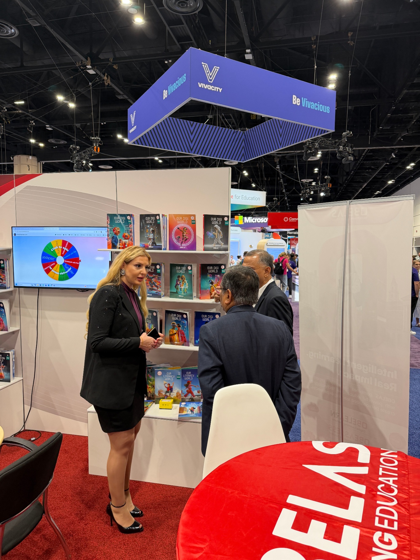 OBELAS booth at global education expo