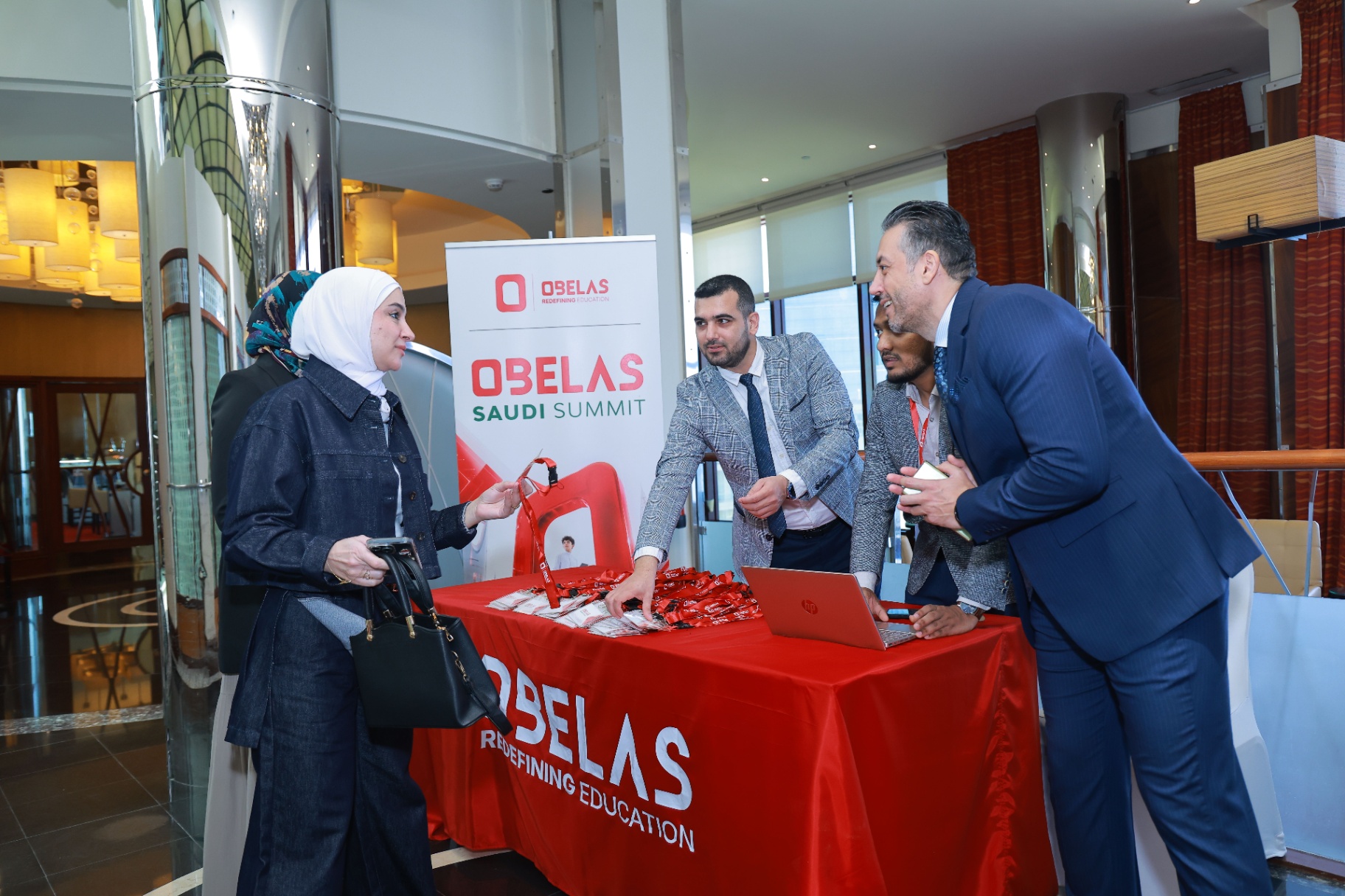 OBELAS Saudi Summit welcome desk