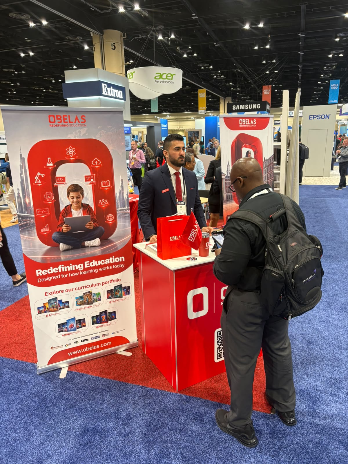 OBELAS Redefining Education booth